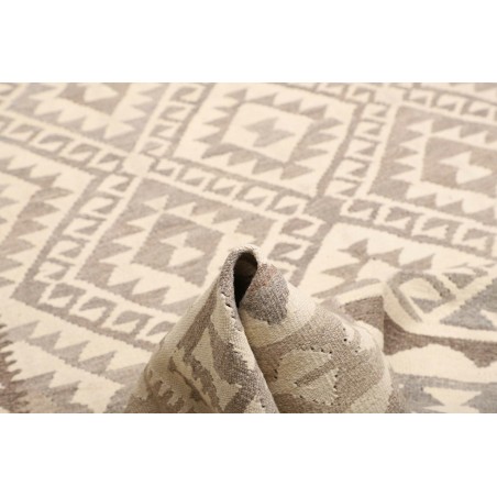 Tappeto Kilim Afghanistan beige bianco 198x296