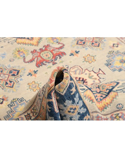 Tappeto Kazak Afghanistan beige blu 175x238