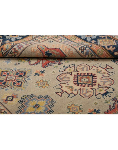 Tappeto Kazak Afghanistan beige blu 175x238