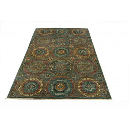 Tappeto Mamlouk Pakistan azzurro verde 121x186