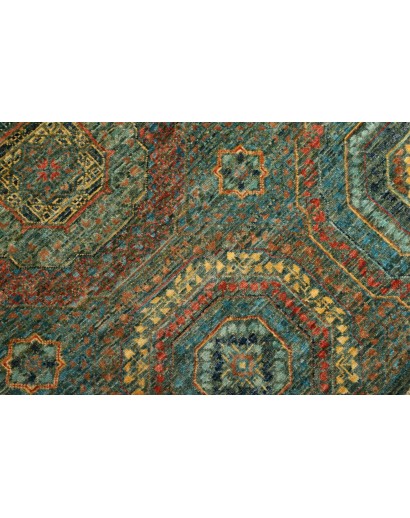 Tappeto Mamlouk Pakistan azzurro verde 121x186