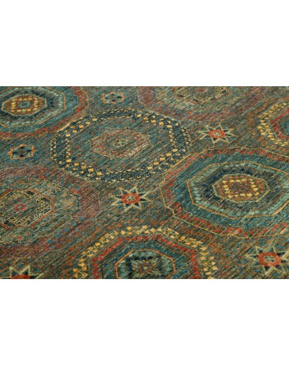 Tappeto Mamlouk Pakistan azzurro verde 121x186