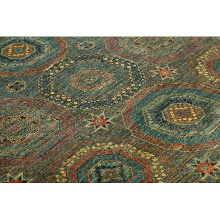 Tappeto Mamlouk Pakistan azzurro verde 121x186