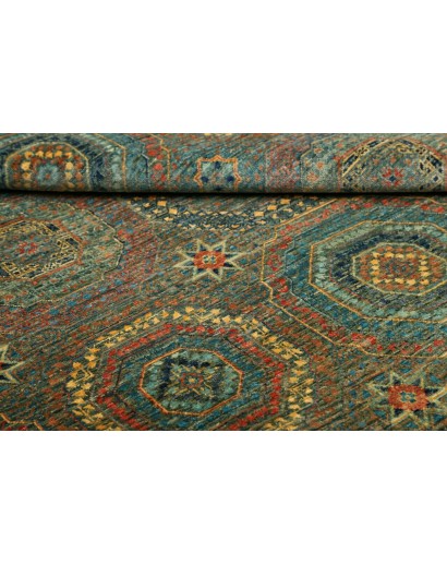 Tappeto Mamlouk Pakistan azzurro verde 121x186