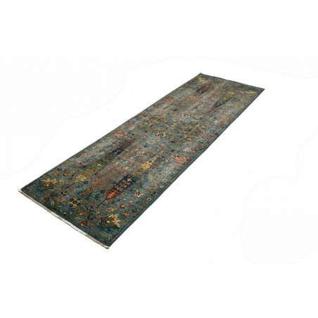 Tappeto Shahi Fine Pakistan azzurro 77x248