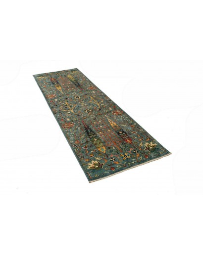 Tappeto Shahi Fine Pakistan azzurro 77x248