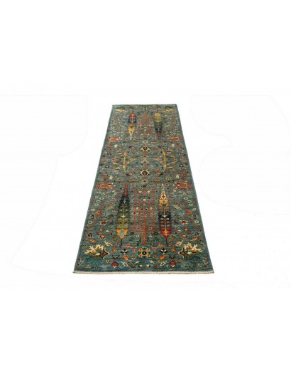 Tappeto Shahi Fine Pakistan azzurro 77x248