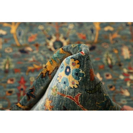 Tappeto Shahi Fine Pakistan azzurro 77x248