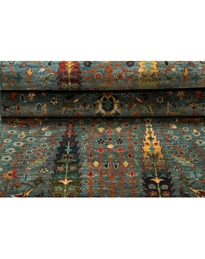 Tappeto Shahi Fine Pakistan azzurro 77x248