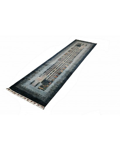 Tappeto Siva Pakistan grigio bianco 75x296