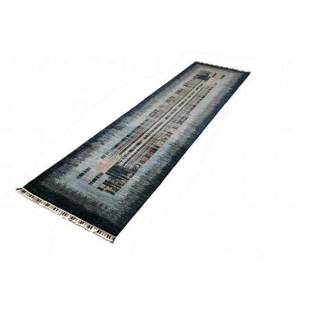 Tappeto Siva Pakistan grigio bianco 75x296