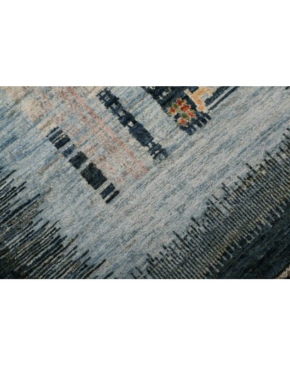 Tappeto Siva Pakistan grigio bianco 75x296