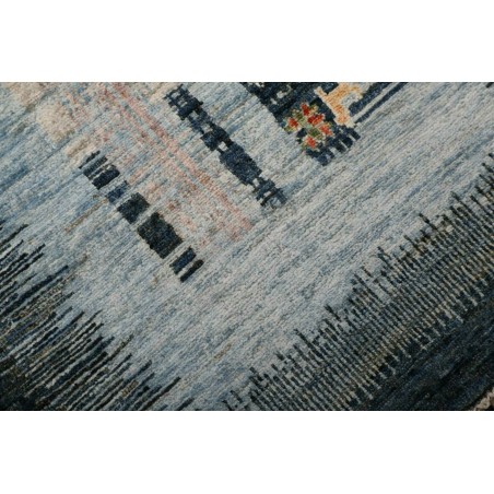 Tappeto Siva Pakistan grigio bianco 75x296