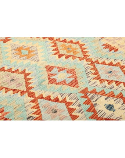 Tappeto Kilim Afghanistan beige marrone 147x195