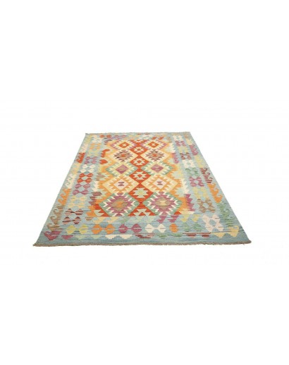 Tappeto Kilim Afghanistan beige marrone 147x206