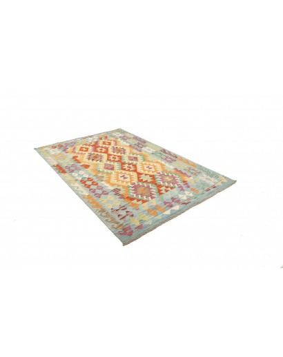 Tappeto Kilim Afghanistan beige marrone 147x206