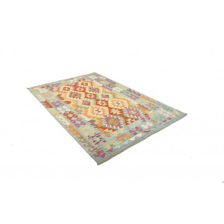 Tappeto Kilim Afghanistan beige marrone 147x206