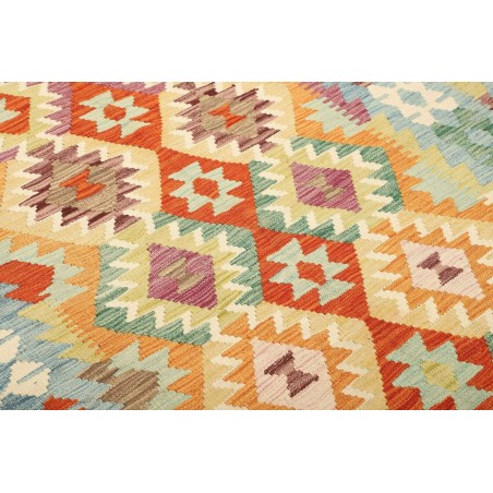 Tappeto Kilim Afghanistan beige marrone 147x206