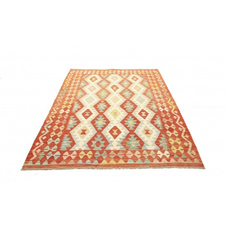 Tappeto Kilim Afghanistan marrone arancione 152x198