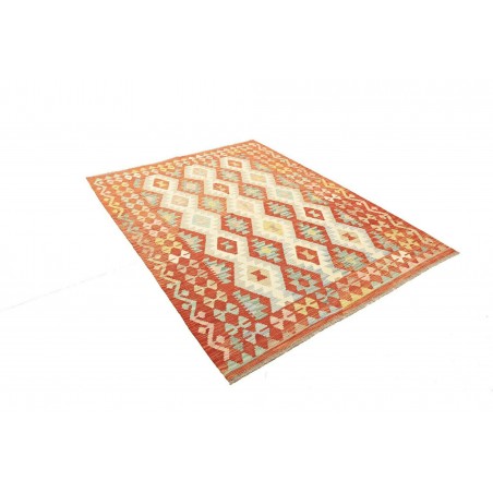 Tappeto Kilim Afghanistan marrone arancione 152x198