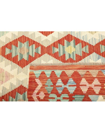 Tappeto Kilim Afghanistan marrone arancione 152x198