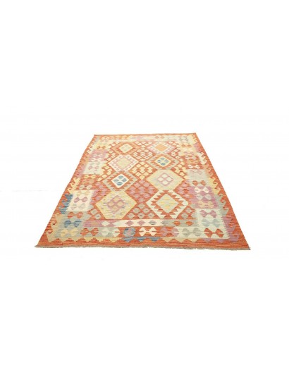 Tappeto Kilim Afghanistan marrone 153x202