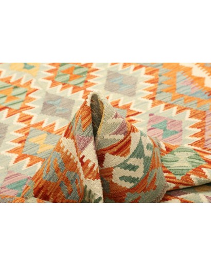 Tappeto Kilim Afghanistan marrone beige 157x196