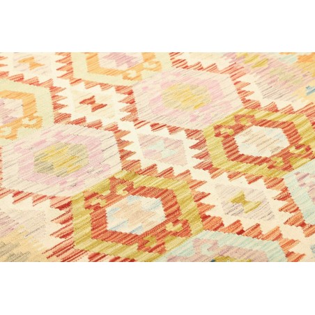 Tappeto Kilim Afghanistan beige arancione 153x196