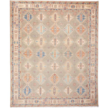Tappeto Kazak Afghanistan marrone bianco 248x296