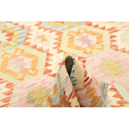 Tappeto Kilim Afghanistan beige arancione 153x196