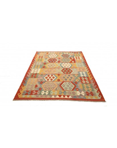 Tappeto Kilim Afghanistan marrone beige 148x201
