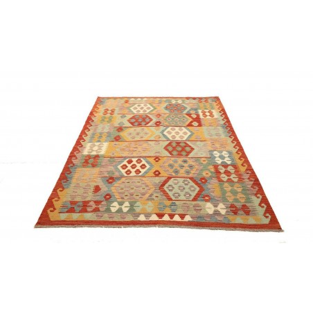 Tappeto Kilim Afghanistan marrone beige 148x201