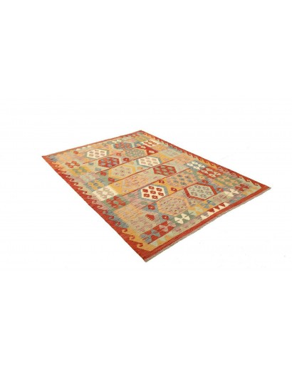 Tappeto Kilim Afghanistan marrone beige 148x201