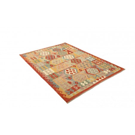 Tappeto Kilim Afghanistan marrone beige 148x201