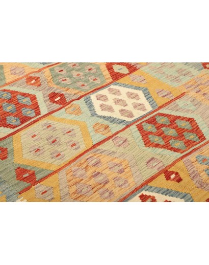Tappeto Kilim Afghanistan marrone beige 148x201