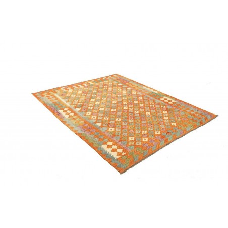 Tappeto Kilim Afghanistan marrone arancione 154x192