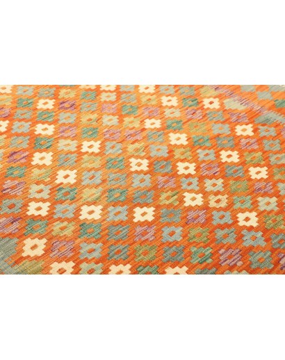 Tappeto Kilim Afghanistan marrone arancione 154x192