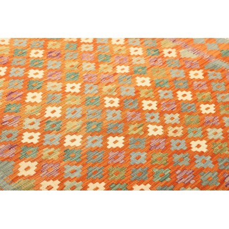 Tappeto Kilim Afghanistan marrone arancione 154x192
