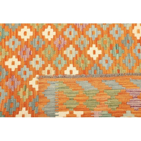Tappeto Kilim Afghanistan marrone arancione 154x192