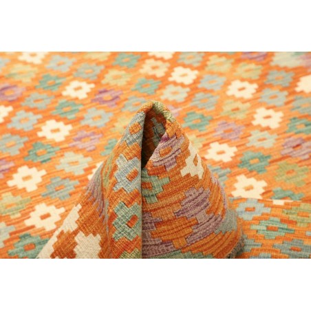 Tappeto Kilim Afghanistan marrone arancione 154x192