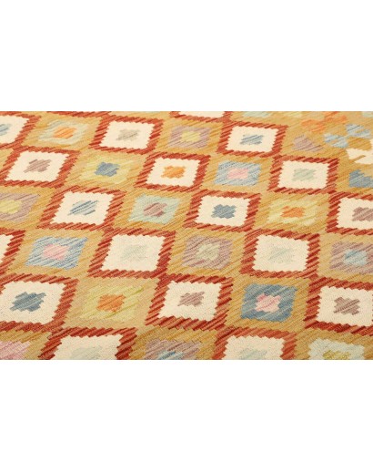 Tappeto Kilim Afghanistan marrone bianco 150x199