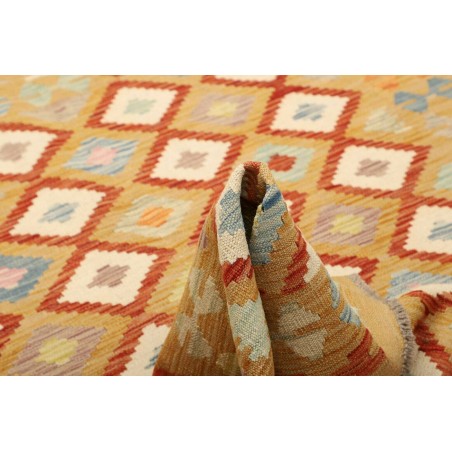 Tappeto Kilim Afghanistan marrone bianco 150x199