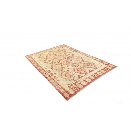 Tappeto Kilim Afghanistan giallo marrone 159x207