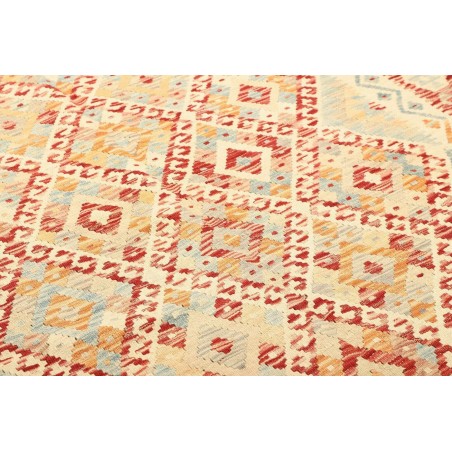 Tappeto Kilim Afghanistan giallo marrone 159x207