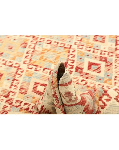 Tappeto Kilim Afghanistan giallo marrone 159x207