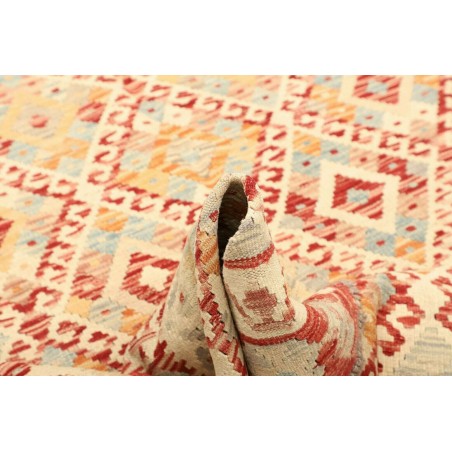 Tappeto Kilim Afghanistan giallo marrone 159x207