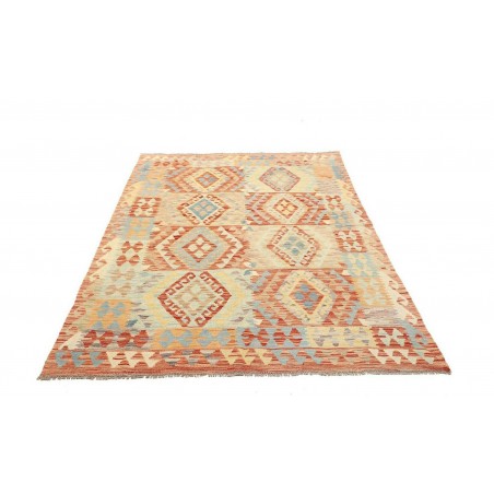 Tappeto Kilim Afghanistan marrone arancione 149x196