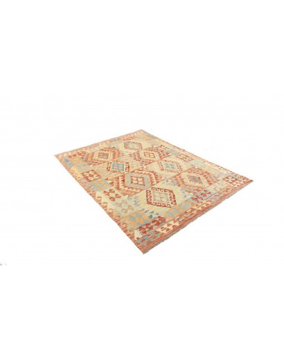 Tappeto Kilim Afghanistan marrone arancione 149x196