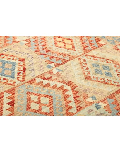 Tappeto Kilim Afghanistan marrone arancione 149x196
