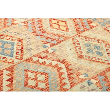 Tappeto Kilim Afghanistan marrone arancione 149x196